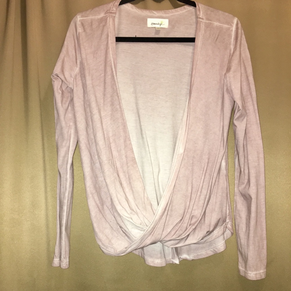 Red wash, Long Sleeve, Porridge Top
